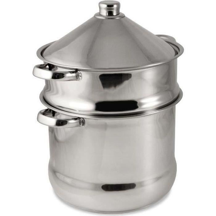 BAUMALU Stainless Steel Couscous Pot/Tajine - 9 Liters