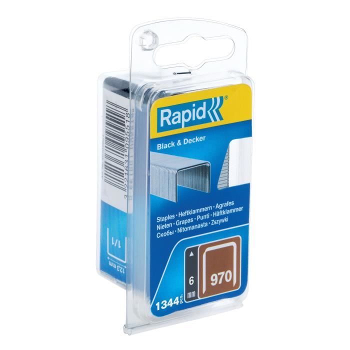 Flat Wire Staples - RAPID No. 970/06 mm - Blister Pack of 1344