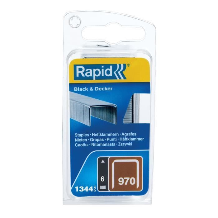 Flat Wire Staples - RAPID No. 970/06 mm - Blister Pack of 1344