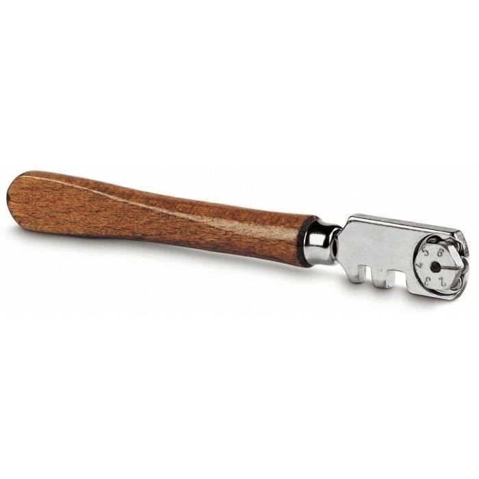 STANLEY Traditional Glass Cutter - 0-14-040 - 6 Steel Wheels - Wooden Handle