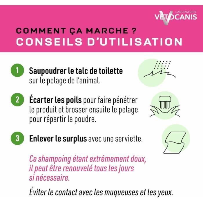 Dry Shampoo - VETOCANIS - 150 g for Cats