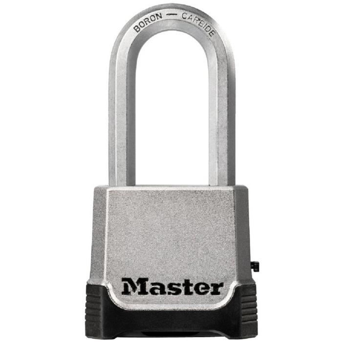 MASTER LOCK High Security Padlock - M176EURDLH - Zinc - XL Shackle - Outdoor