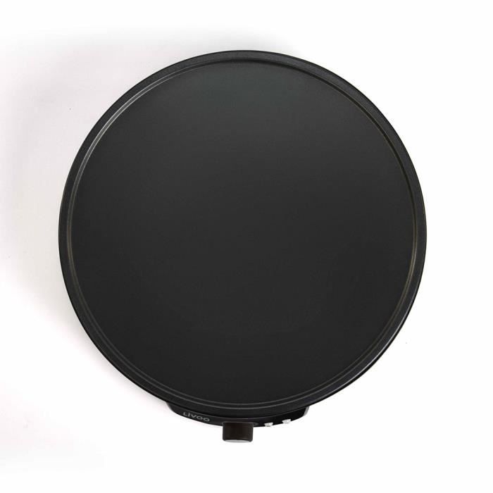 LIVOO DOP196 Crepe Maker - 30 cm - 1000W - Adjustable Thermostat - Black