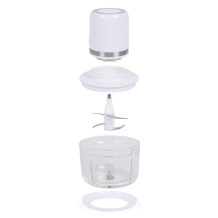 LIVOO Cordless Electric Food Chopper - 200W - 1.2 L - 4 Steel Blades