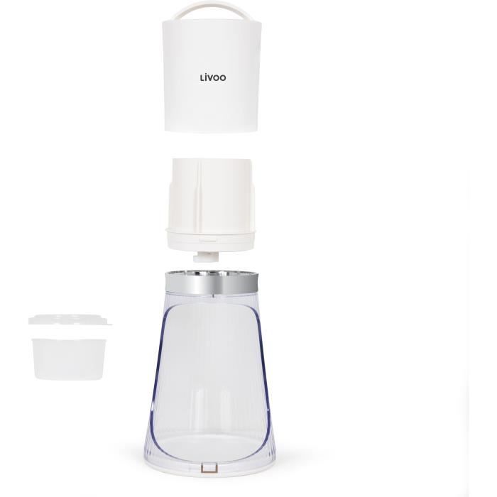 LIVOO Ice Crusher - DOM462 - 150 mL Capacity - Automatic Start - Stainless Steel Blade