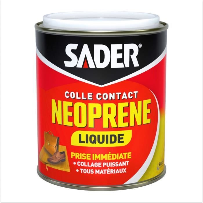 SADER Extra Strong Liquid Neoprene Contact Adhesive - All Materials - Immediate Bond - 750 ml Box