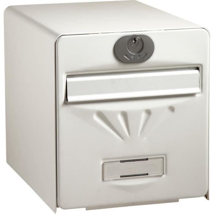 Burg Wachter Sallery Box in Galvanized Steel - 2 doors - White