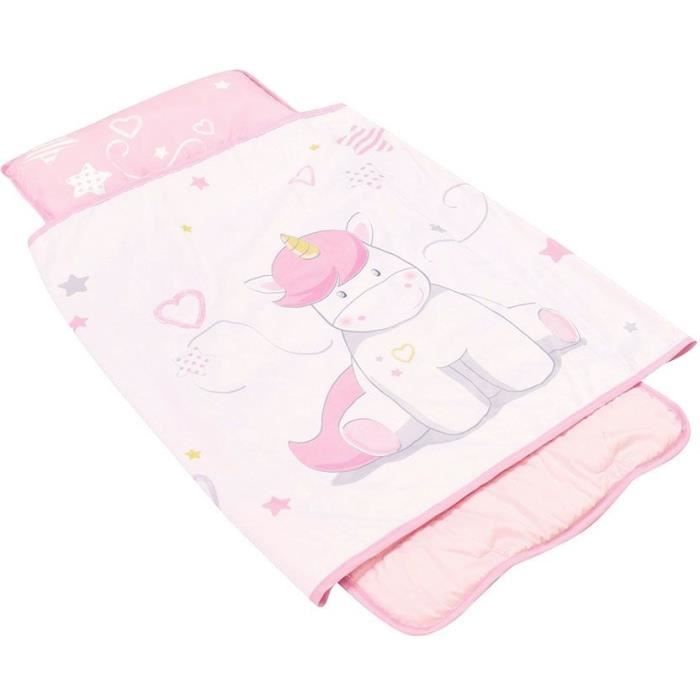 Children's Nap Mat/Sleeping Bag - FUN HOUSE - Unicorn - L.55 x W.121 cm