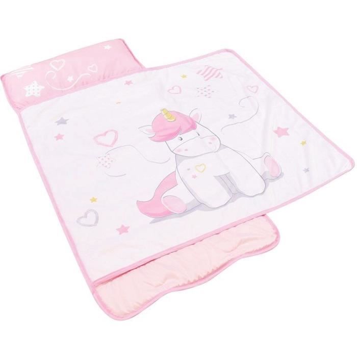 Children's Nap Mat/Sleeping Bag - FUN HOUSE - Unicorn - L.55 x W.121 cm