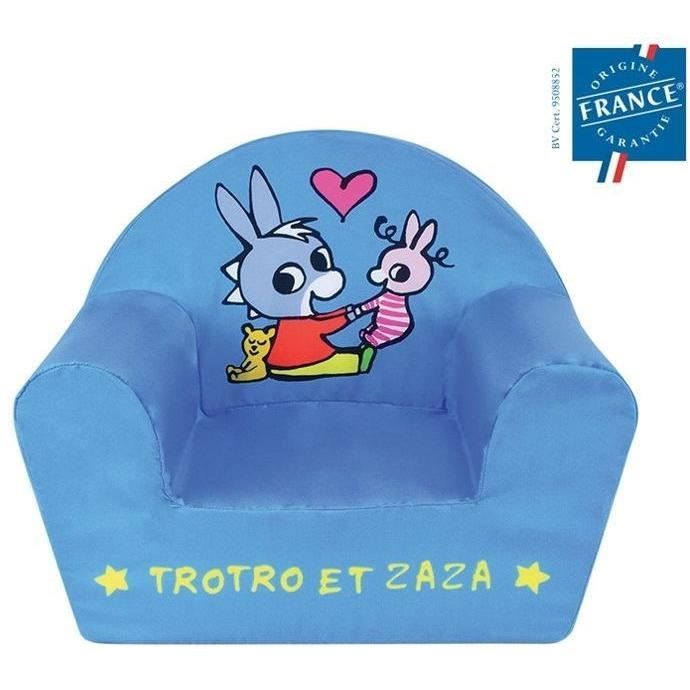 TROTRO Children's Club Chair - FUN HOUSE - Indoor - Blue - H42 x W52 x D33 cm