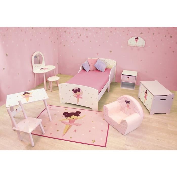 FUN HOUSE Wooden Toy Box - Ballerina Dancer - H.40 x W.58 x D.36 cm