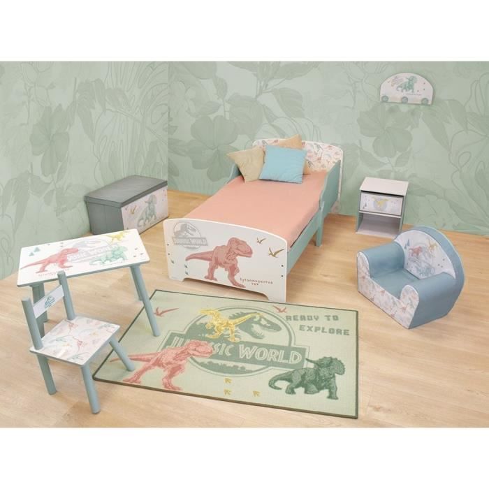 Jurassic World Dinosaur Bedside Table - 36 cm High x 33 cm Wide x 30 cm Deep H.36 W.33 D.30