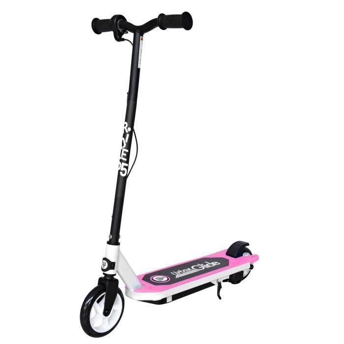 URBANGLIDE Ride55 Electric Scooter for Children - Ultra Lightweight - Max Speed 10km/h - Kickstand - Pink