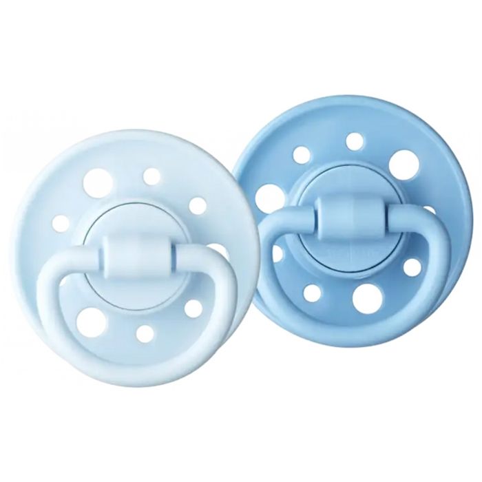 Dodie Gaia Pacifier +0 m Seaside Set of 2 - Round - Natural Rubber