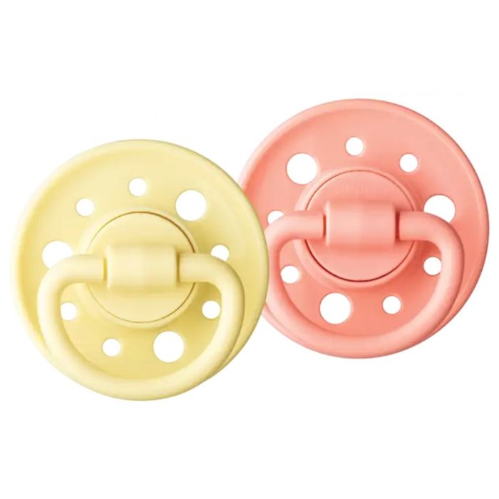 DODIE GAIA Rubber Pacifier Duo - Round - 6-36 months - Under the Sun