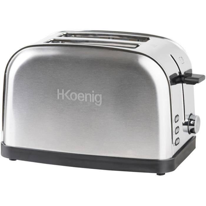 H.Koenig 2-Slice Toaster - TOS7 - 850W - Stainless Steel