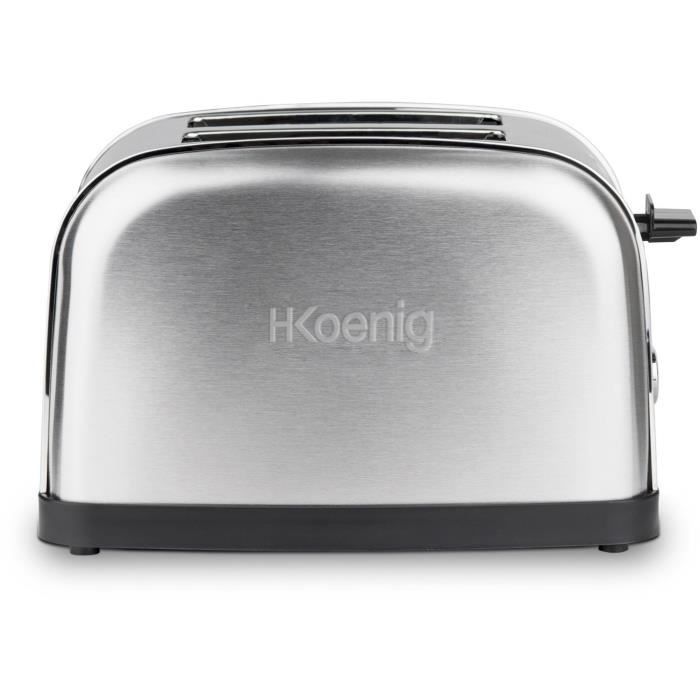 H.Koenig 2-Slice Toaster - TOS7 - 850W - Stainless Steel