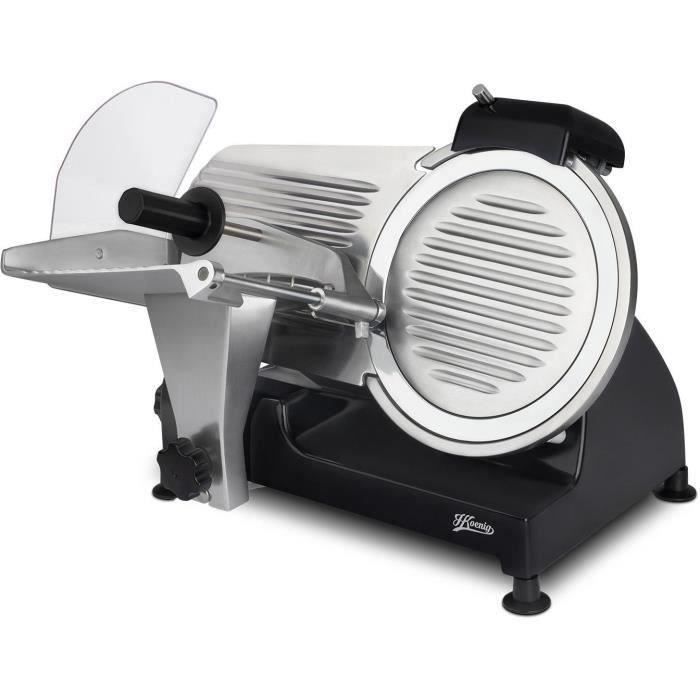 H.Koenig Meat Slicer - MSX252 - 250 mm Blade - 240 W - 0-12 mm Thickness