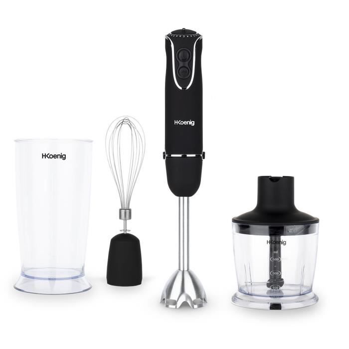 H.Koenig Immersion Blender - MIX75 - 850W - 5 Speeds + Turbo 5-speed