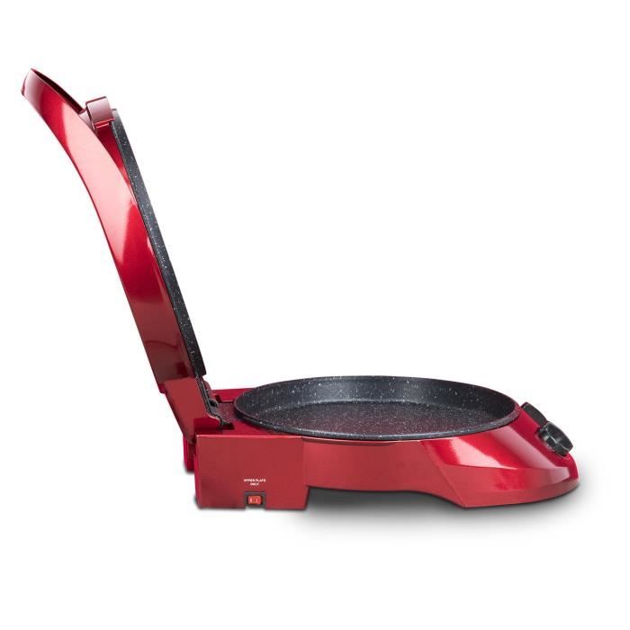 H.Koenig Pie Maker - TRT180 - Pizza Oven - 30 cm - 1800W - Red