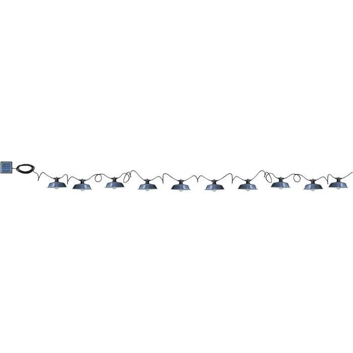 Solar string lights - Rio Vintage - 7.50 m - Grey