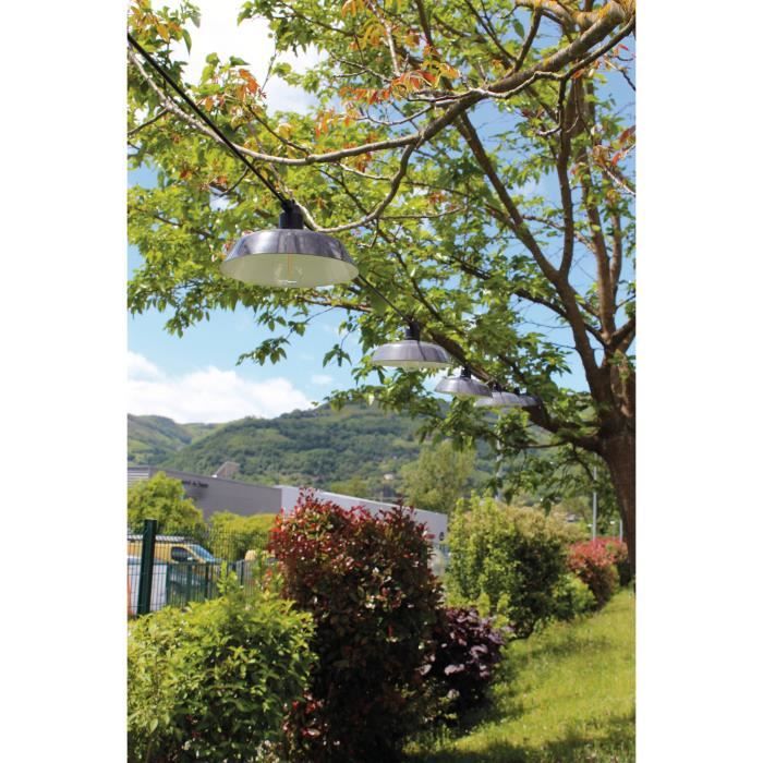 Solar string lights - Rio Vintage - 7.50 m - Grey