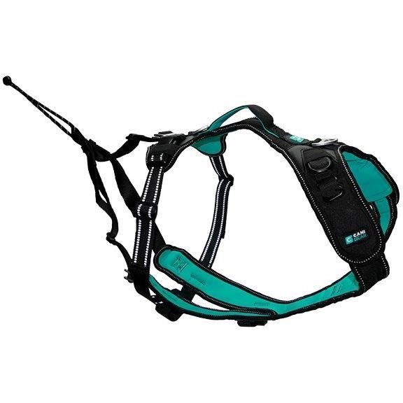 SYMBIOZ Dog Harness XXS Black/Blue for Free Movement