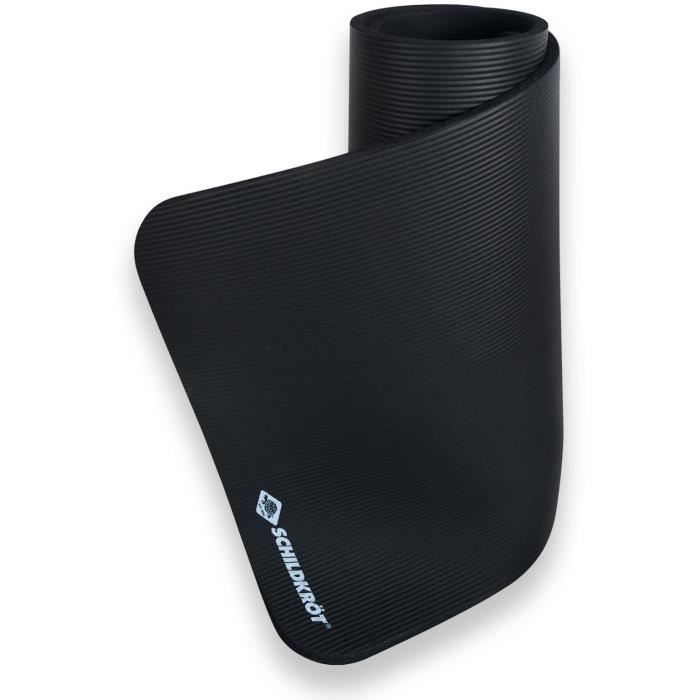 Schildkröt Fitness Mat - 15 mm - 183 x 61 cm - Black Rubber