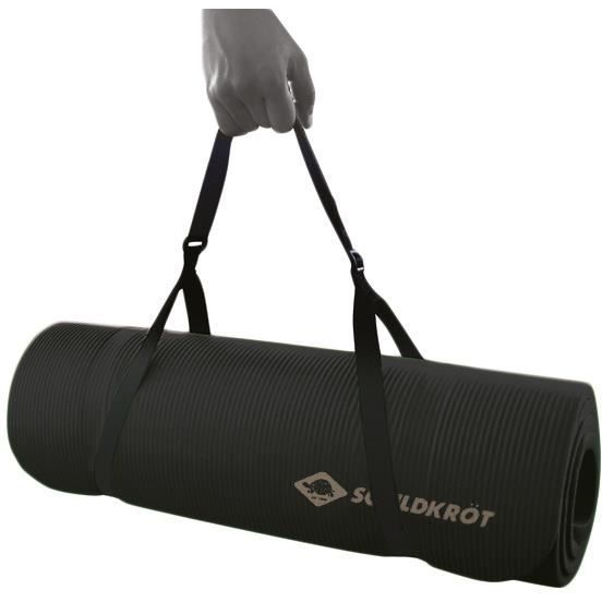 Schildkröt Fitness Mat - 15 mm - 183 x 61 cm - Black Rubber