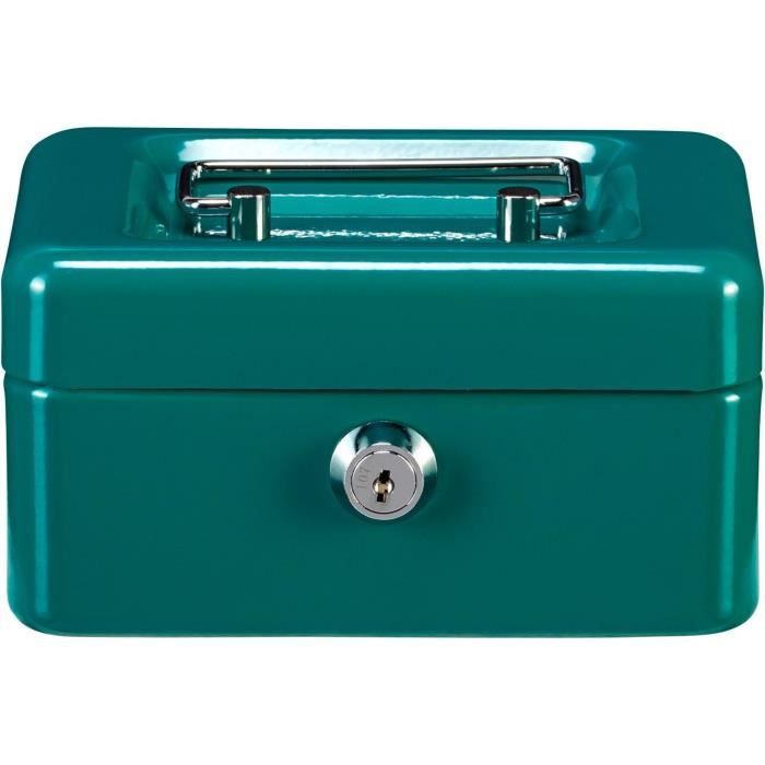 BURG WACHTER Cash Box Money 5015 Green - Key Lock, Green Steel