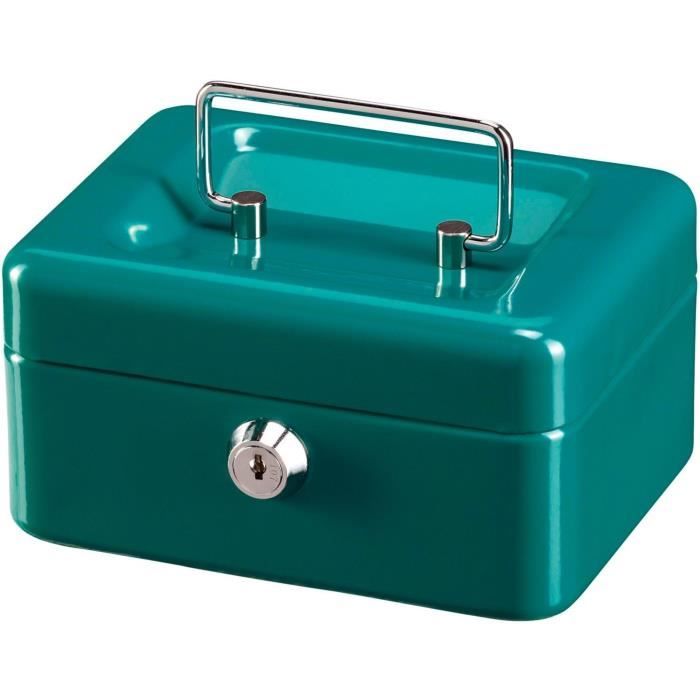 BURG WACHTER Cash Box Money 5015 Green - Key Lock, Green Steel