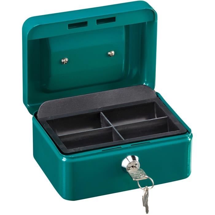 BURG WACHTER Cash Box Money 5015 Green - Key Lock, Green Steel