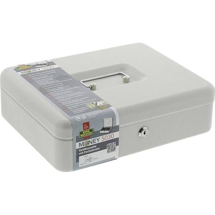 BURG-WÄCHTER Money 5030 Cash Safe - 300 x 90 x 240 mm - Light Grey
