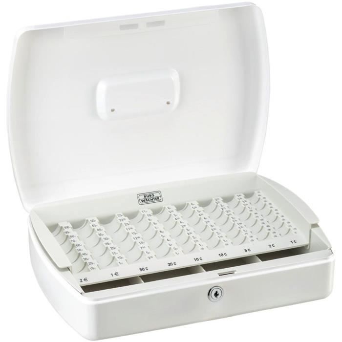 BURG-WÄCHTER ZK 2307 EURO Cash Register - White - 75 x 330 x 235 mm