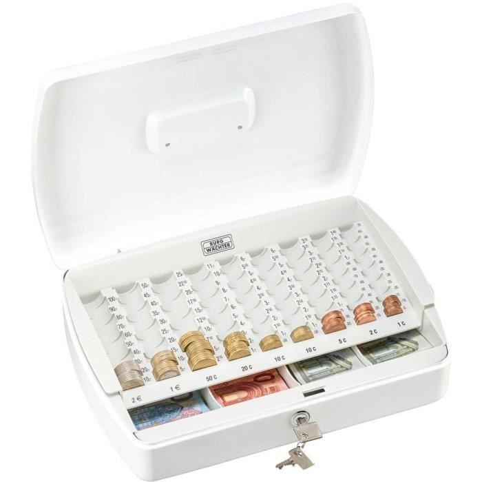 BURG-WÄCHTER ZK 2307 EURO Cash Register - White - 75 x 330 x 235 mm