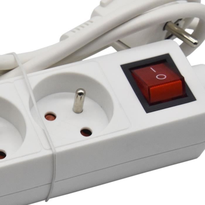 GAO Household Power Strip - 3 Sockets 2P+E - With Switch - NF Compliant