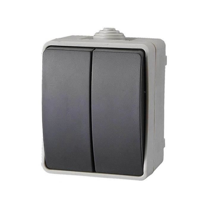 Aquatop Double Two-Way Switch - IP54 - 2 Buttons - Outdoor Use
