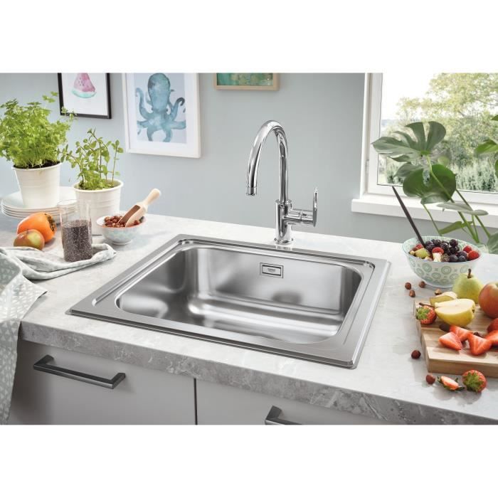 GROHE Kitchen Sink - Stainless Steel - Top-Mounted - 533 x 457 mm - K200 - 31719SD0