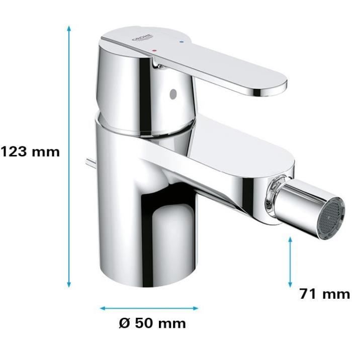 GROHE Single-Lever Bidet Mixer Tap - Chrome Finish - 32885000