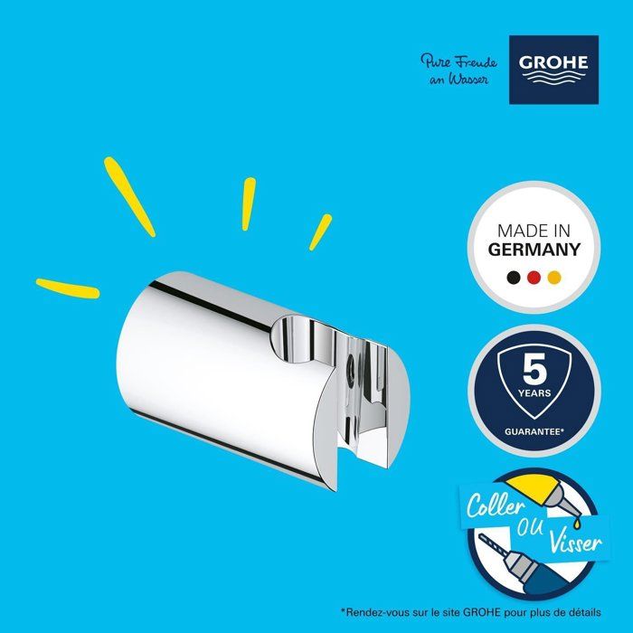 GROHE Wall-Mounted Shower Holder - Vitalio Universal - Non-Adjustable - Metal