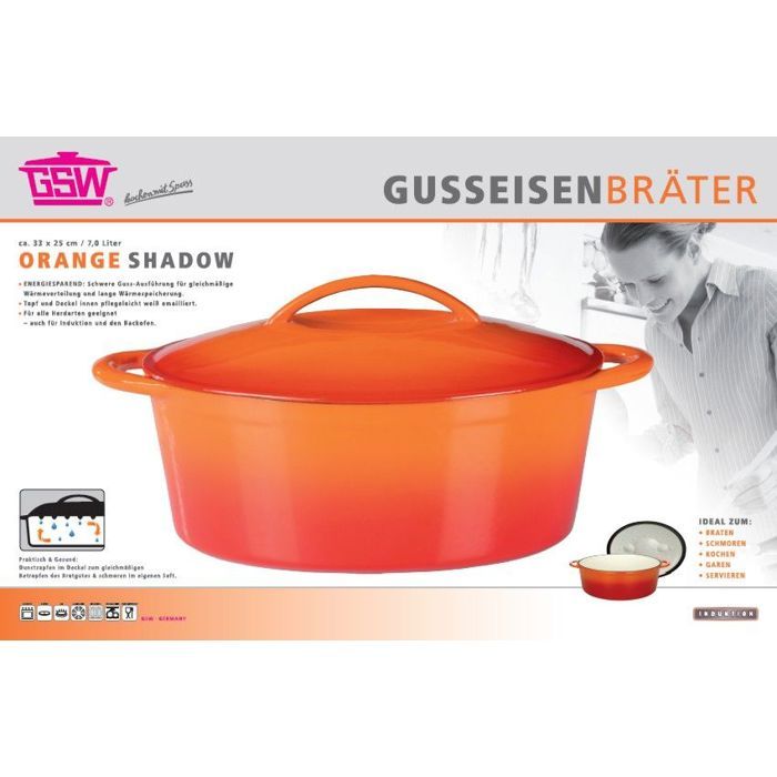 Cast Iron Cooking Pot - Low Energy Consumption, Optimal Heat Distribution - Oven Safe Up to 240°C
