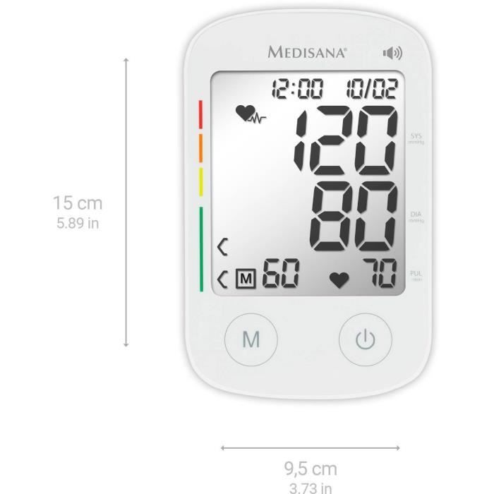 MEDISANA Talking Blood Pressure Monitor BU 535 Large Screen XXL Digits