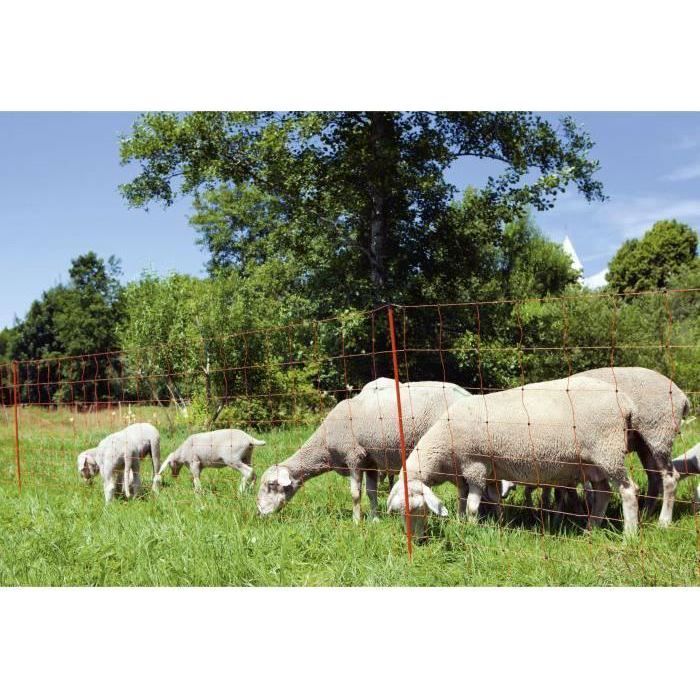 KERBL Electrifiable Sheep Netting OviNet 50 m 90 cm 14 Posts