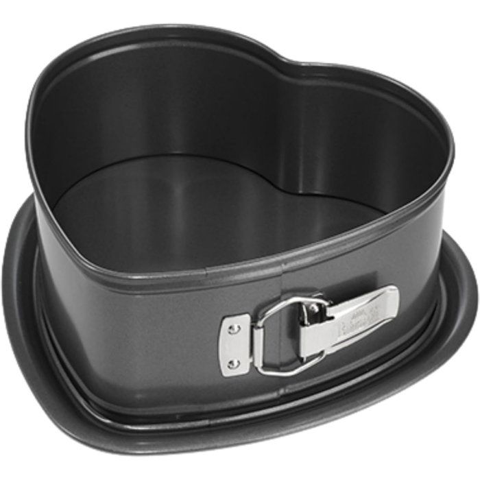 BIRKMANN Heart-Shaped Mold - Removable Bottom - Carbon Steel - Non-stick - 26.5 x 25 x 9 cm