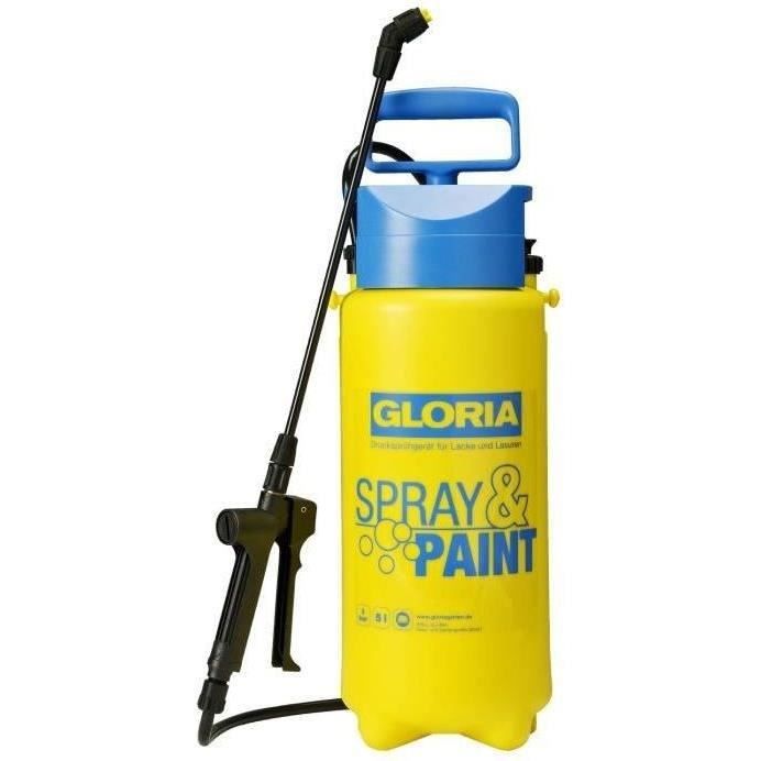 Gloria Spray&Paint 5 L Hand Sprayer - 3 Bar Pressure - Flat Jet Nozzle