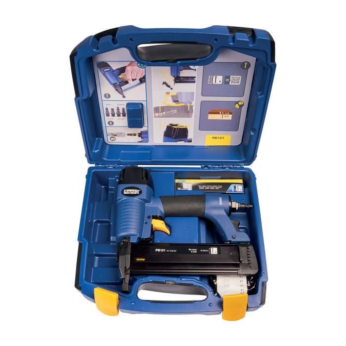 RAPID PRO PB131 Pneumatic Nailer - for No. 8 nails (15-50 mm) - 110 nails capacity