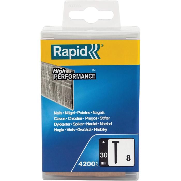 RAPID Staple No. 8 - 30 mm - Grey - For Woodworking - 4200 Count