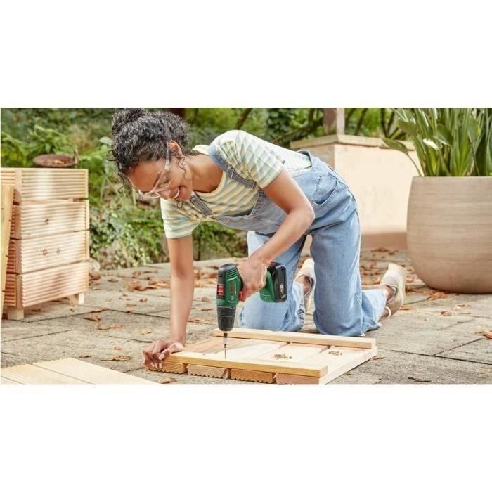 Bosch EasyDrill 18V 40 Cordless Drill Driver + 2 x 18V 1.5Ah Batteries + Systembox with 241 Accessories + Charger AL1810CV - 06039D8007