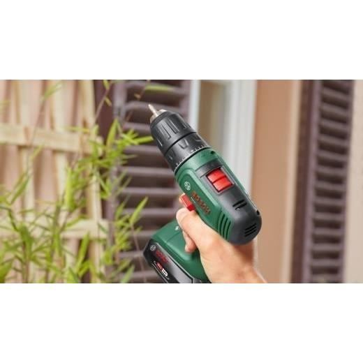 Bosch EasyDrill 18V 40 Cordless Drill Driver + 2 x 18V 1.5Ah Batteries + Systembox with 241 Accessories + Charger AL1810CV - 06039D8007