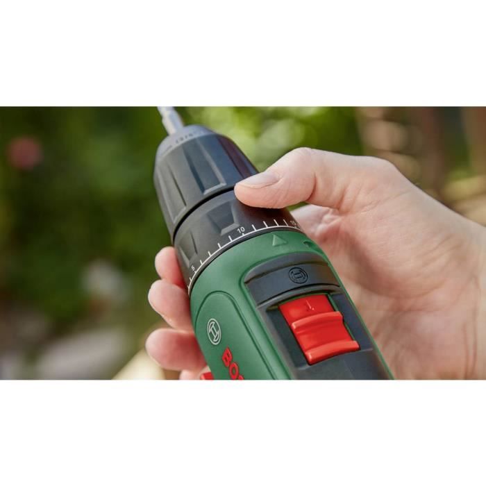 Bosch EasyDrill 18V 40 Cordless Drill Driver + 2 x 18V 1.5Ah Batteries + Systembox with 241 Accessories + Charger AL1810CV - 06039D8007
